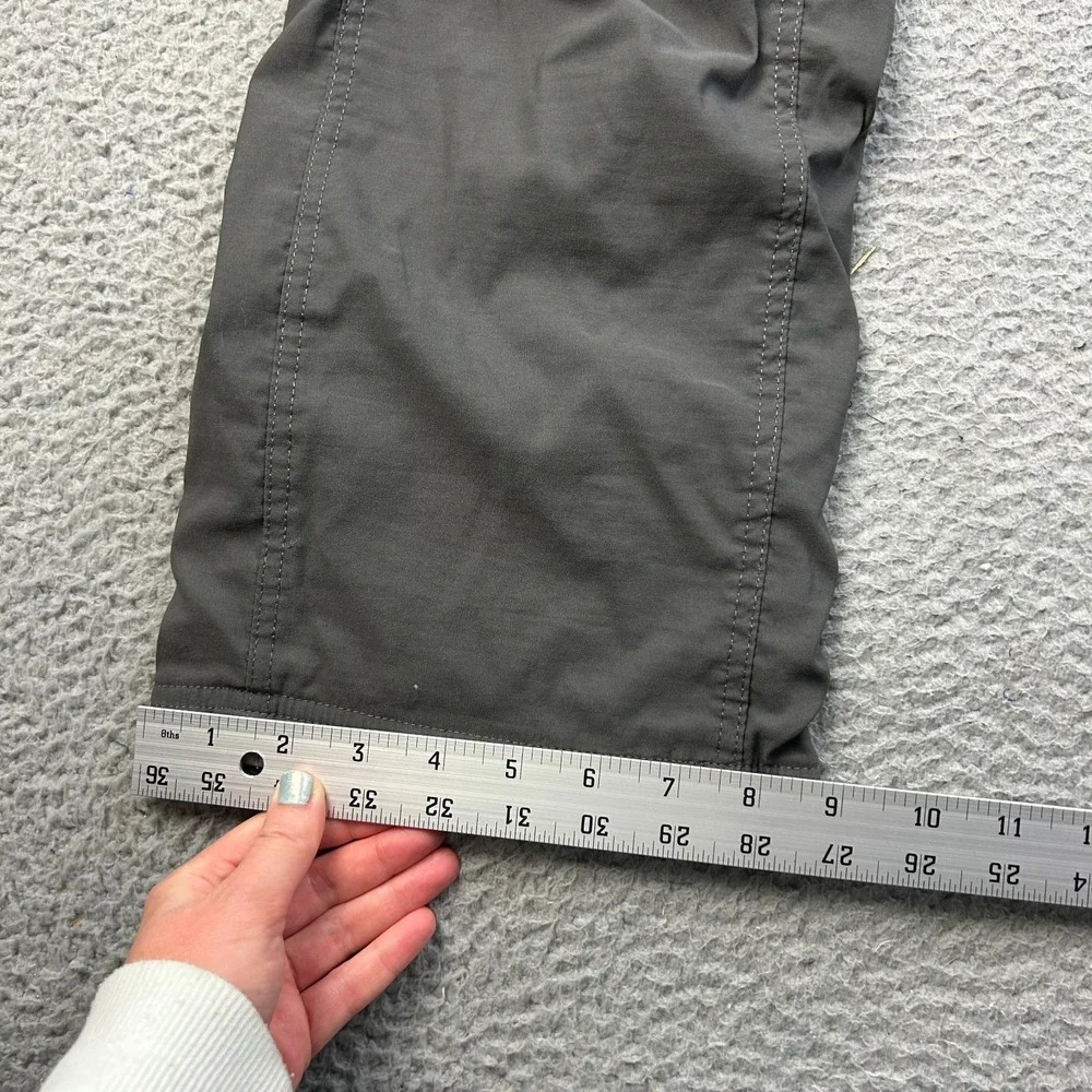Eddie Bauer Pants Men Gray Guide Pro First Ascent Fleece Lined Cargo 34x32
